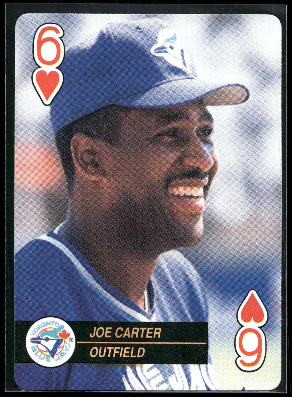 1992 U.S. Playing Card Co. Baseball Aces Playing Cards #6♥ Joe Carter