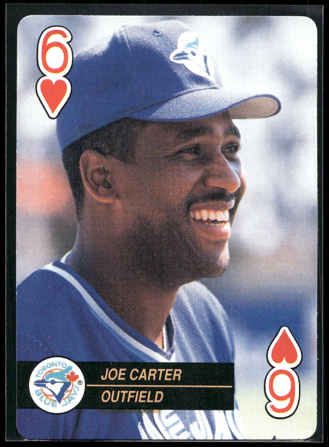 1992 U.S. Playing Card Co. Baseball Aces Playing Cards #6♥ Joe Carter