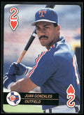 1992 U.S. Playing Card Co. Baseball Aces Playing Cards #2♥ Juan Gonzalez