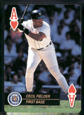1992 U.S. Playing Card Co. Baseball Aces Playing Cards #A♥ Cecil Fielder