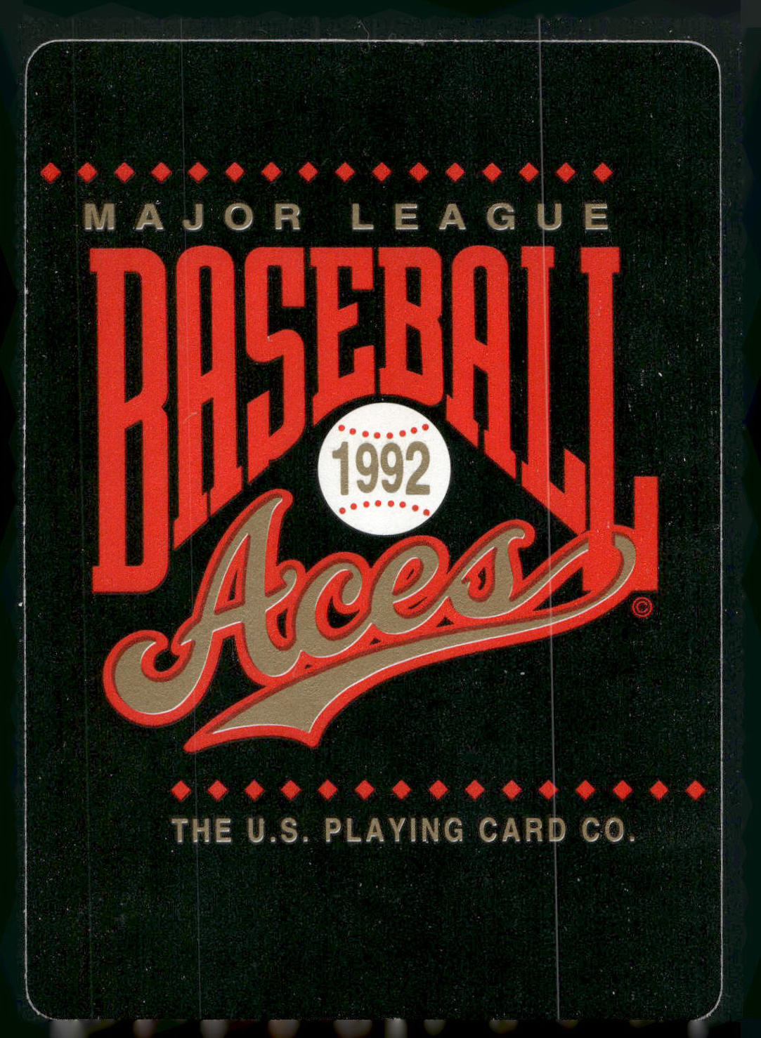 1992 U.S. Playing Card Co. Baseball Aces Playing Cards #NNO Header