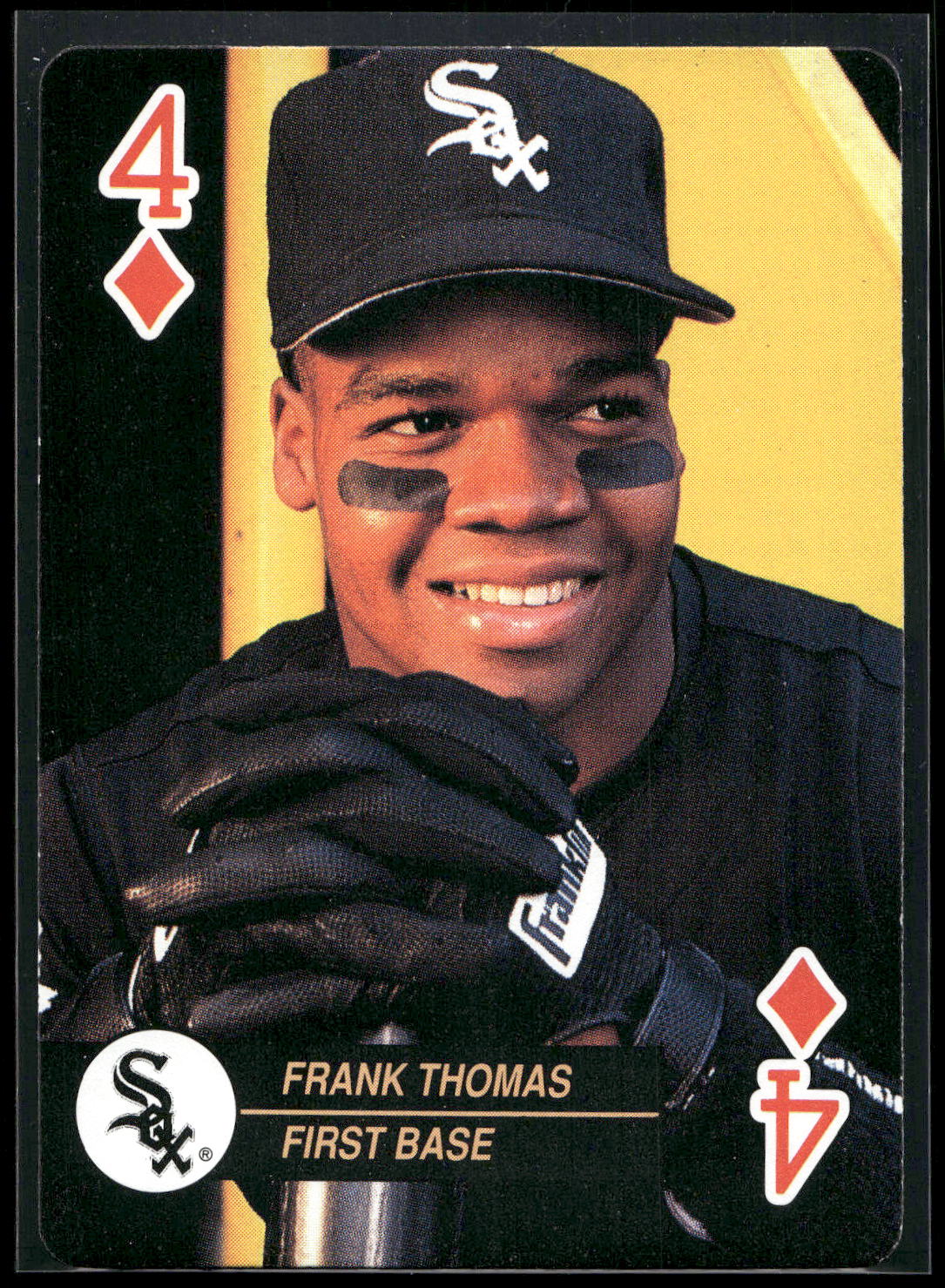 1992 U.S. Playing Card Co. Baseball Aces Playing Cards #4♦ Frank Thomas
