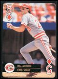 1992 U.S. Playing Card Co. Baseball Aces Playing Cards #5♦ Hal Morris