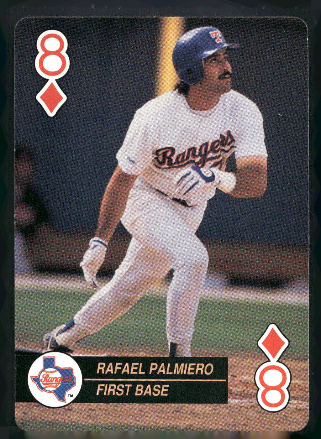 1992 U.S. Playing Card Co. Baseball Aces Playing Cards #8♦ Rafael Palmeiro