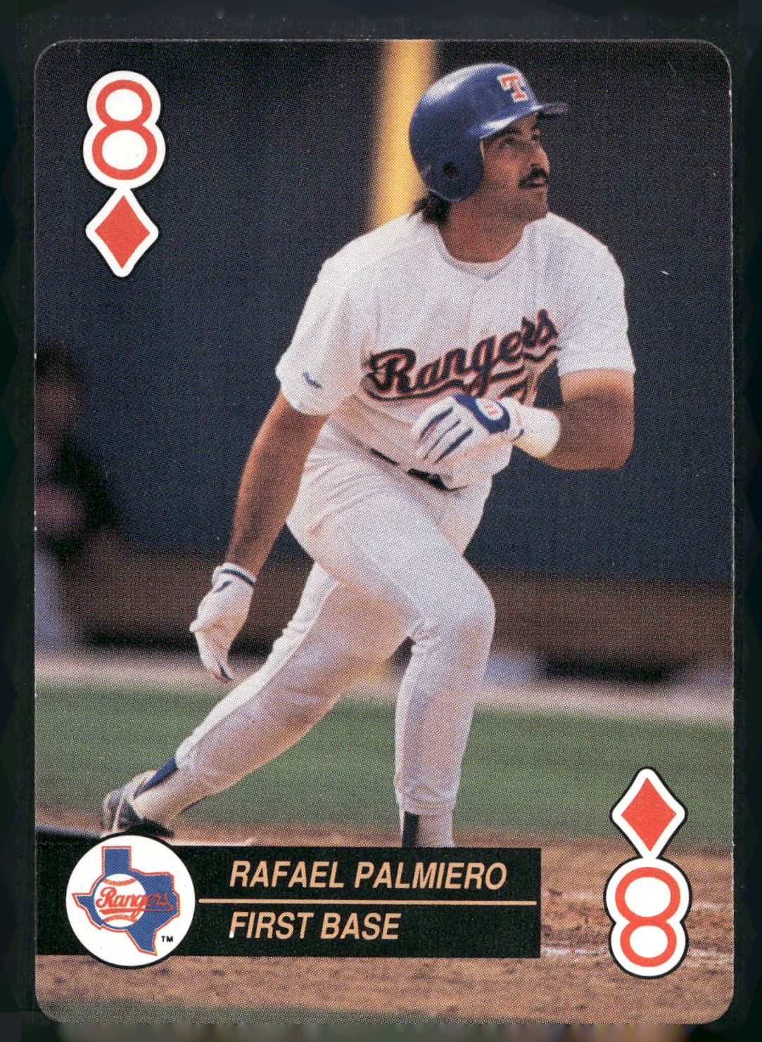 1992 U.S. Playing Card Co. Baseball Aces Playing Cards #8♦ Rafael Palmeiro