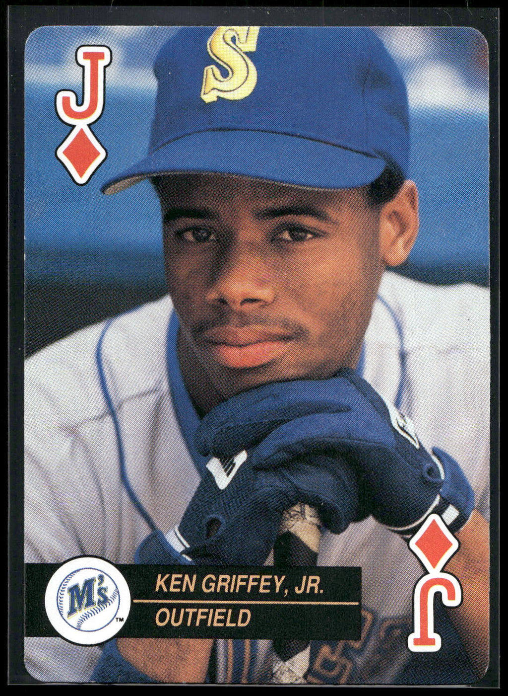 1992 U.S. Playing Card Co. Baseball Aces Playing Cards #J♦ Ken Griffey Jr.