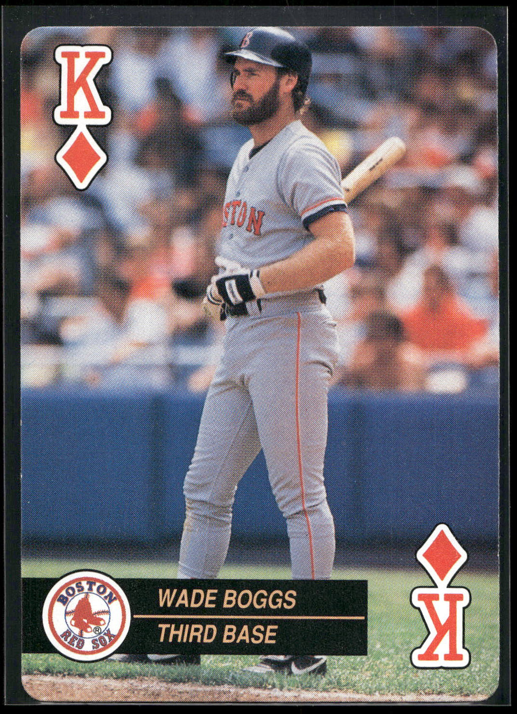 1992 U.S. Playing Card Co. Baseball Aces Playing Cards #K♦ Wade Boggs