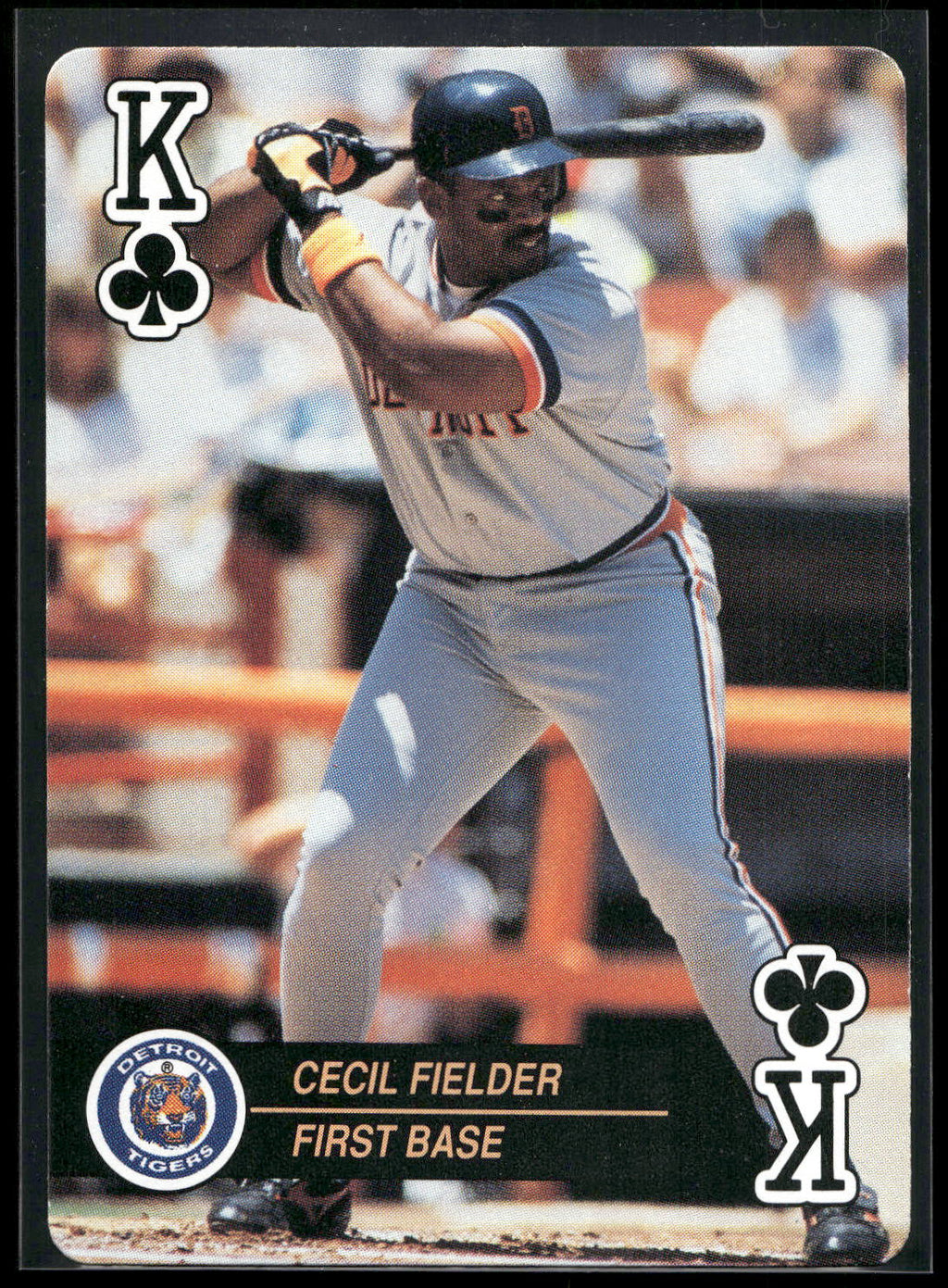 1992 U.S. Playing Card Co. Baseball Aces Playing Cards #K♣ Cecil Fielder