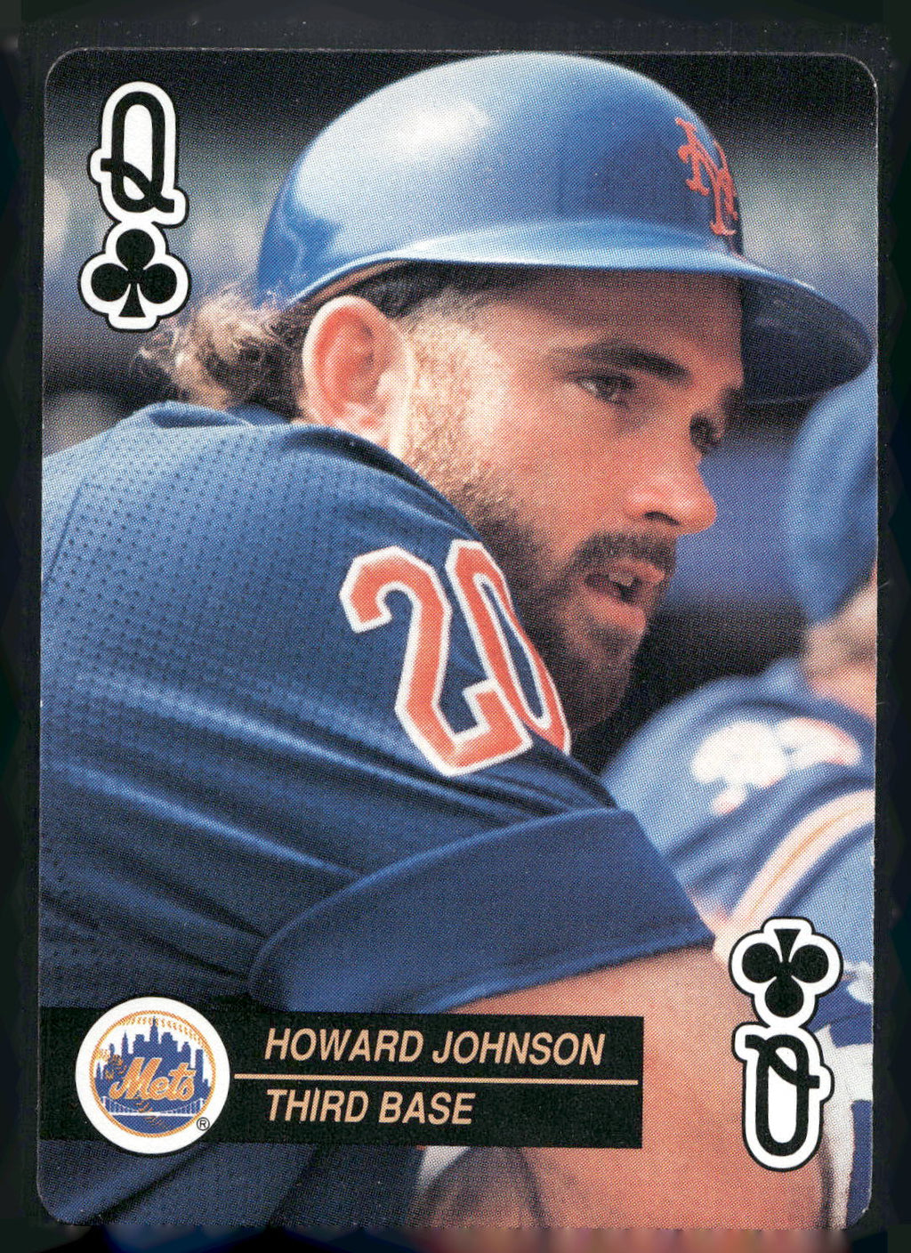 1992 U.S. Playing Card Co. Baseball Aces Playing Cards #Q♣ Howard Johnson