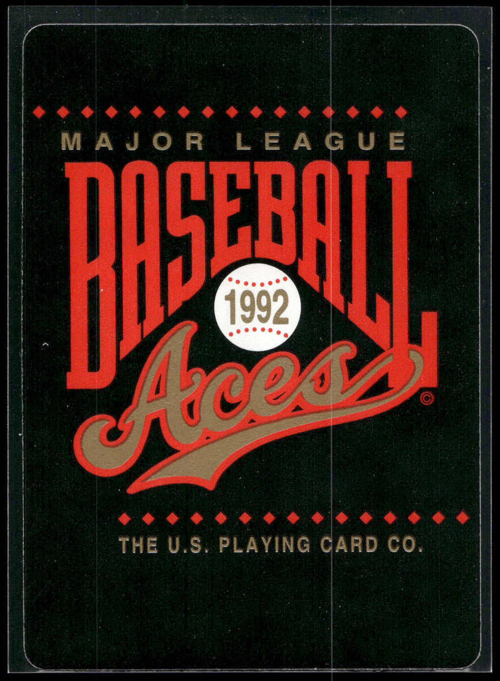 1992 U.S. Playing Card Co. Baseball Aces Playing Cards #8♣ Ron Gant