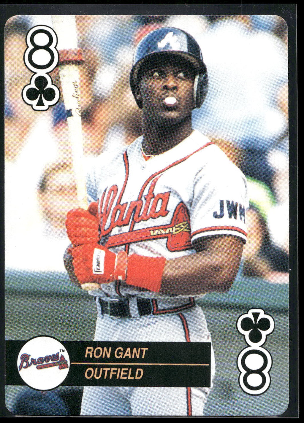 1992 U.S. Playing Card Co. Baseball Aces Playing Cards #8♣ Ron Gant