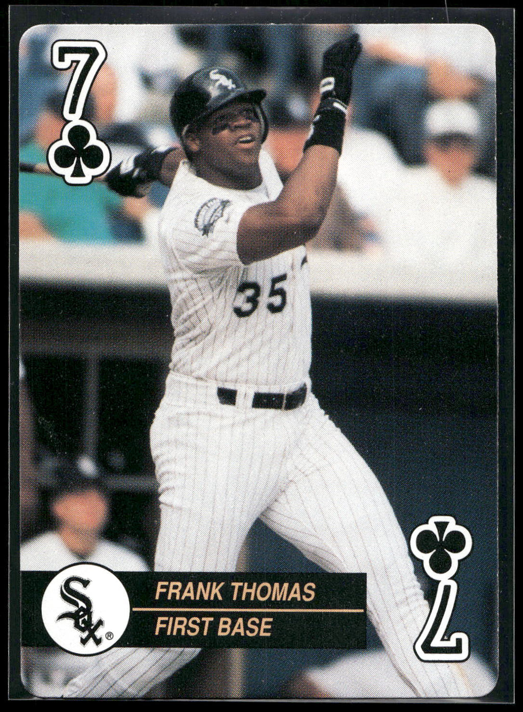 1992 U.S. Playing Card Co. Baseball Aces Playing Cards #7 Frank Thomas