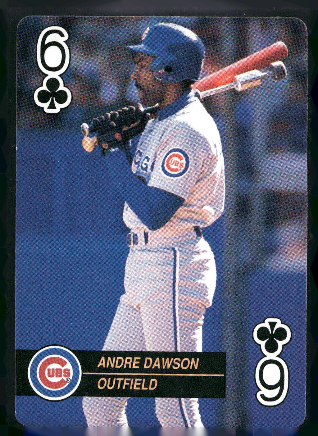 1992 U.S. Playing Card Co. Baseball Aces Playing Cards #6♣ Andre Dawson