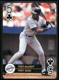 1992 U.S. Playing Card Co. Baseball Aces Playing Cards #5♣ Fred McGriff