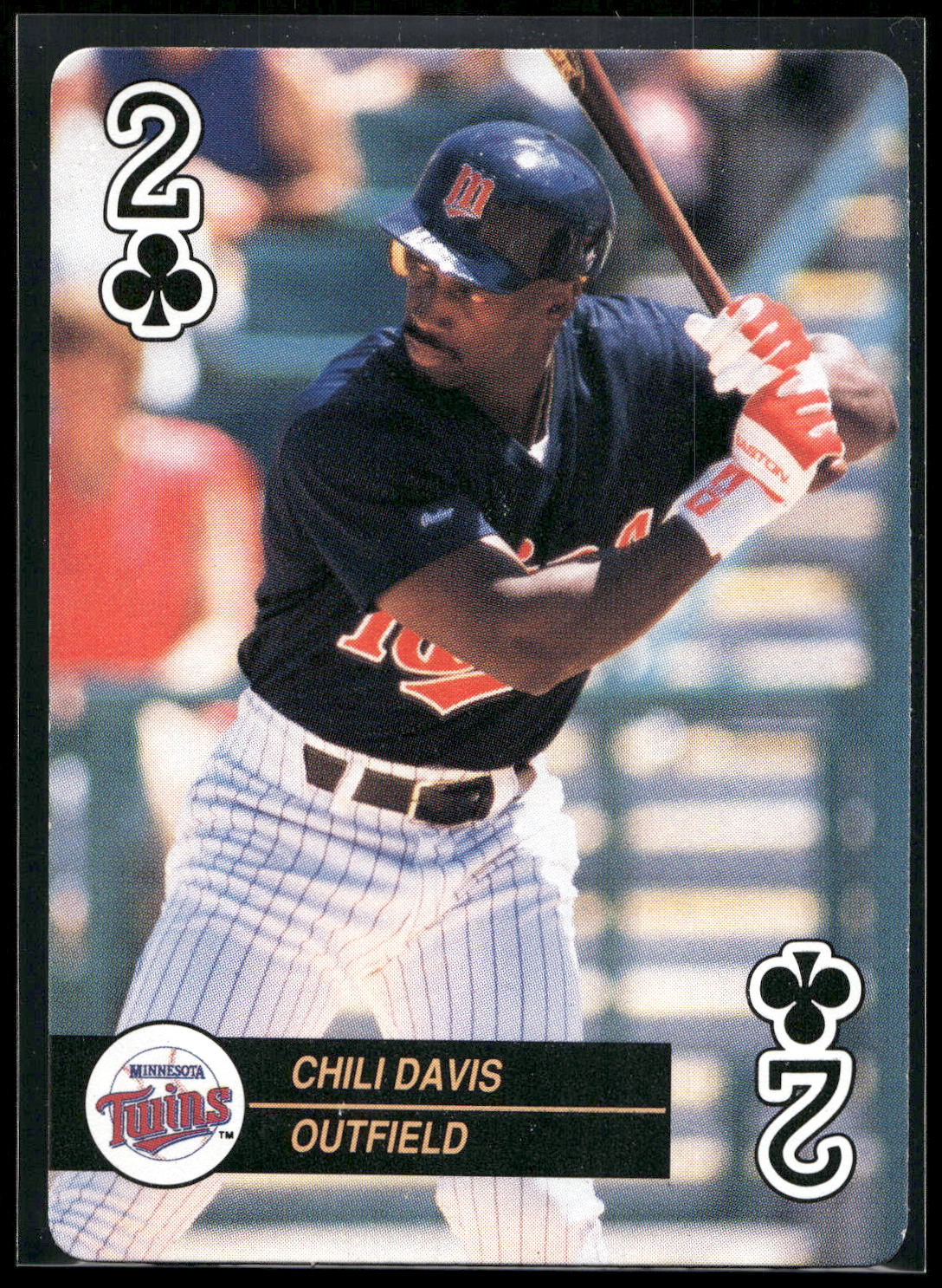 1992 U.S. Playing Card Co. Baseball Aces Playing Cards #2♣ Chili Davis