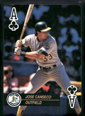 1992 U.S. Playing Card Co. Baseball Aces Playing Cards #A♣ Jose Canseco