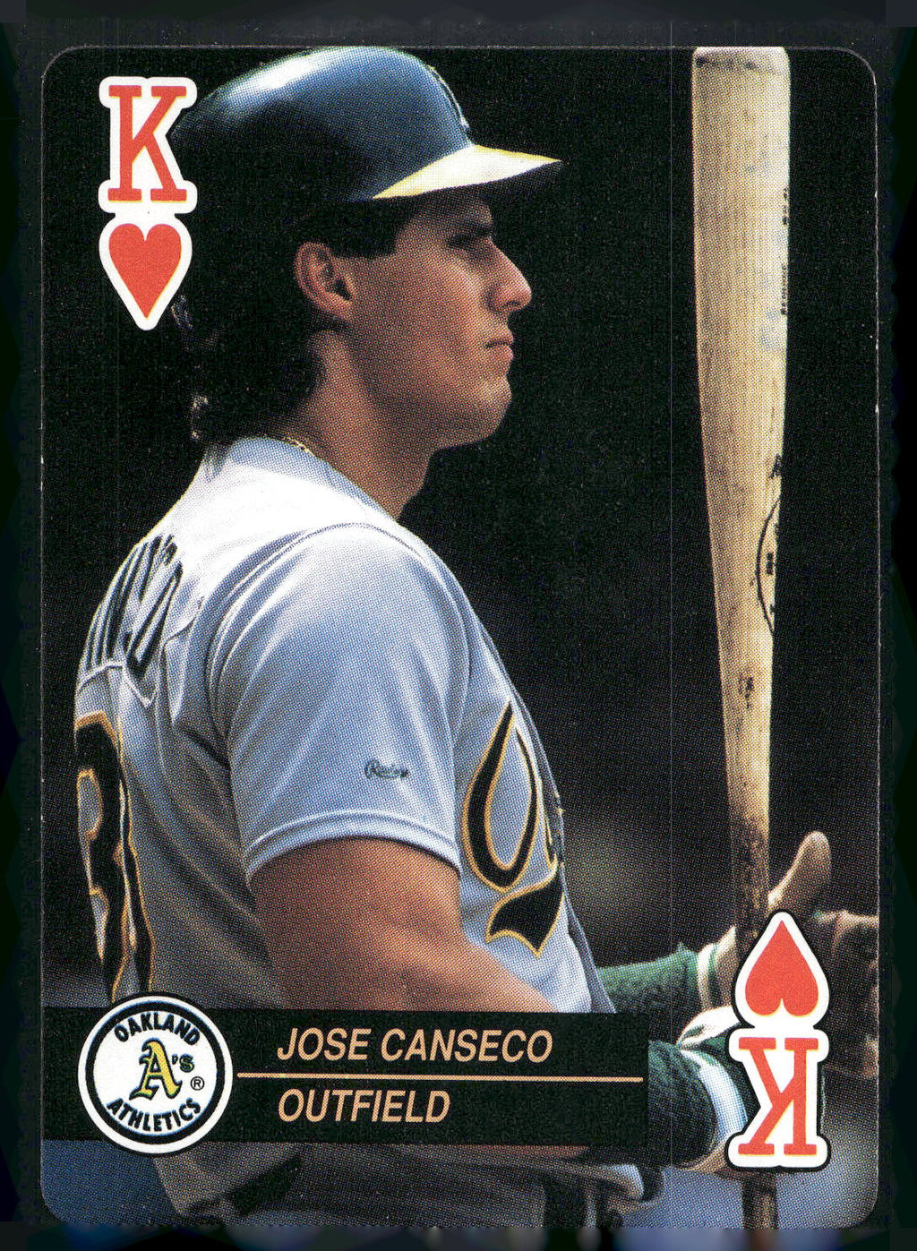 1992 U.S. Playing Card Co. Baseball Aces Playing Cards #K♥ Jose Canseco