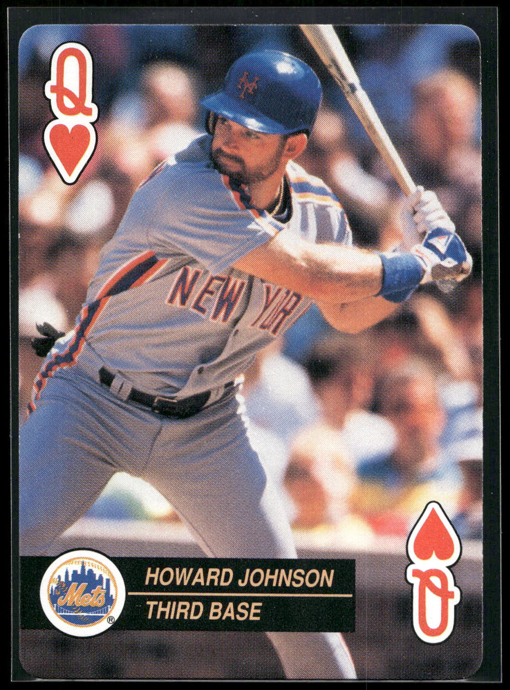 1992 U.S. Playing Card Co. Baseball Aces Playing Cards #Q♥ Howard Johnson