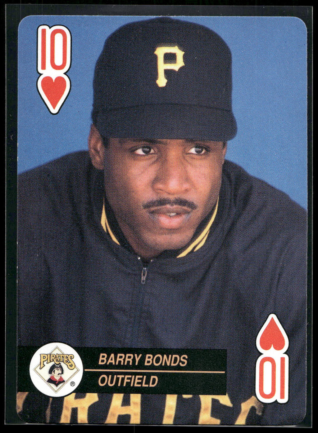 1992 U.S. Playing Card Co. Baseball Aces Playing Cards #10♥ Barry Bonds