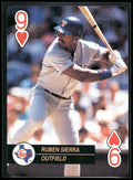 1992 U.S. Playing Card Co. Baseball Aces Playing Cards #9♥ Ruben Sierra
