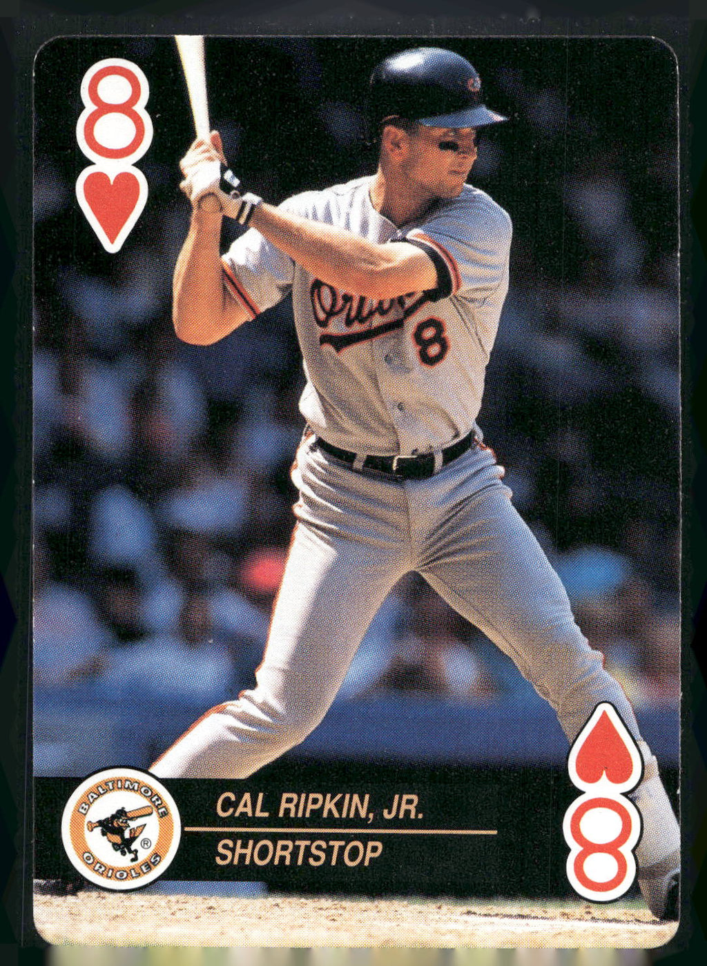 1992 U.S. Playing Card Co. Baseball Aces Playing Cards #8♥ Cal Ripken, Jr.