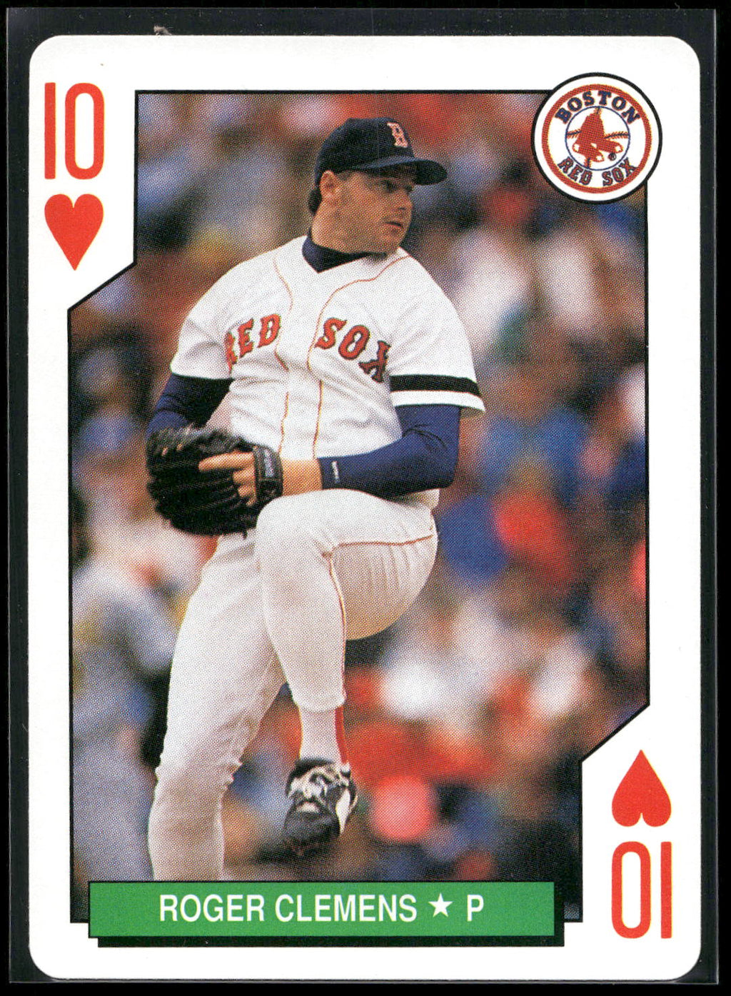 1991 U.S. Playing Card Major League All-Stars #10♥ Roger Clemens