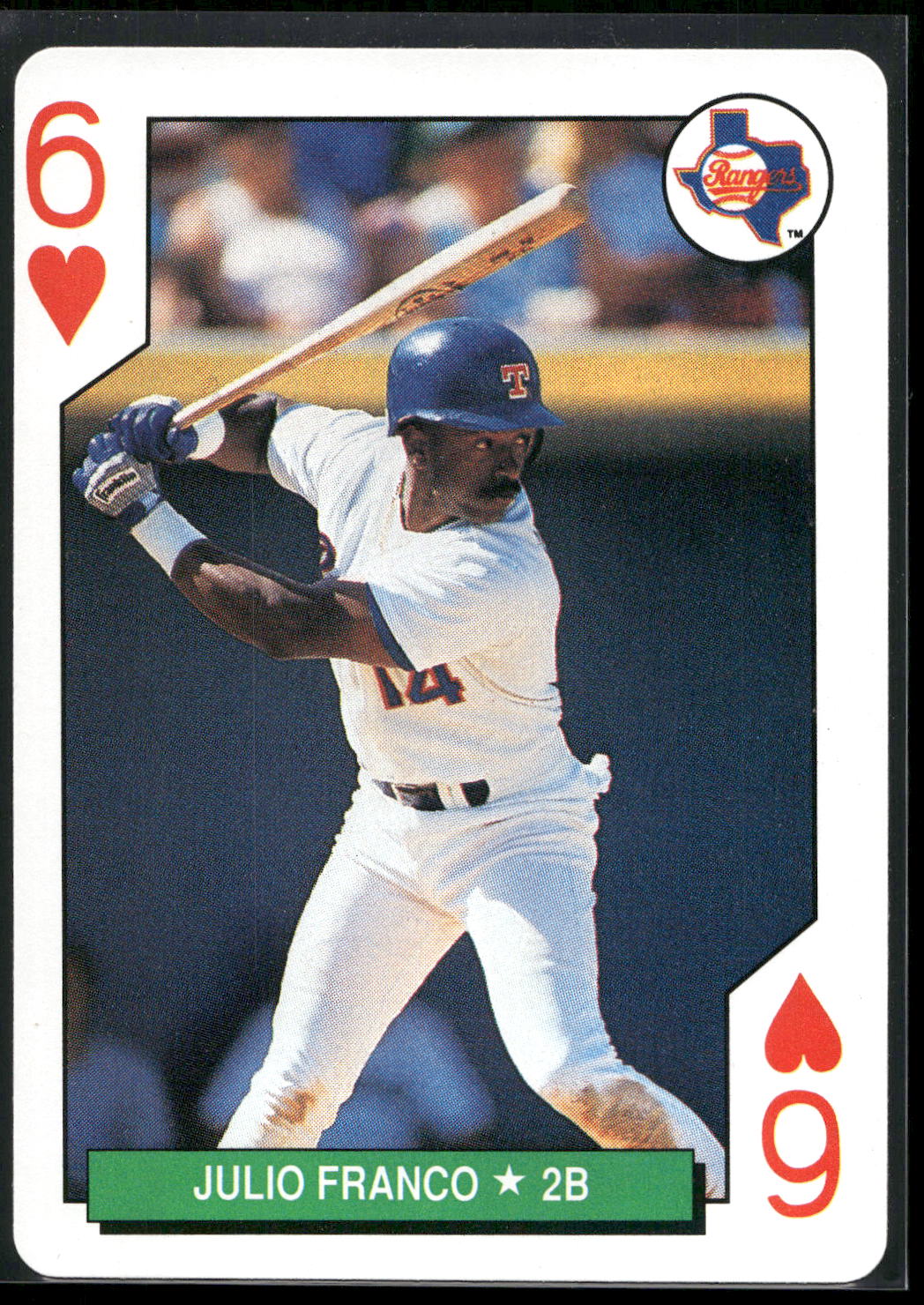 1991 U.S. Playing Card Co. Major League All-Stars #6 Julio Franco