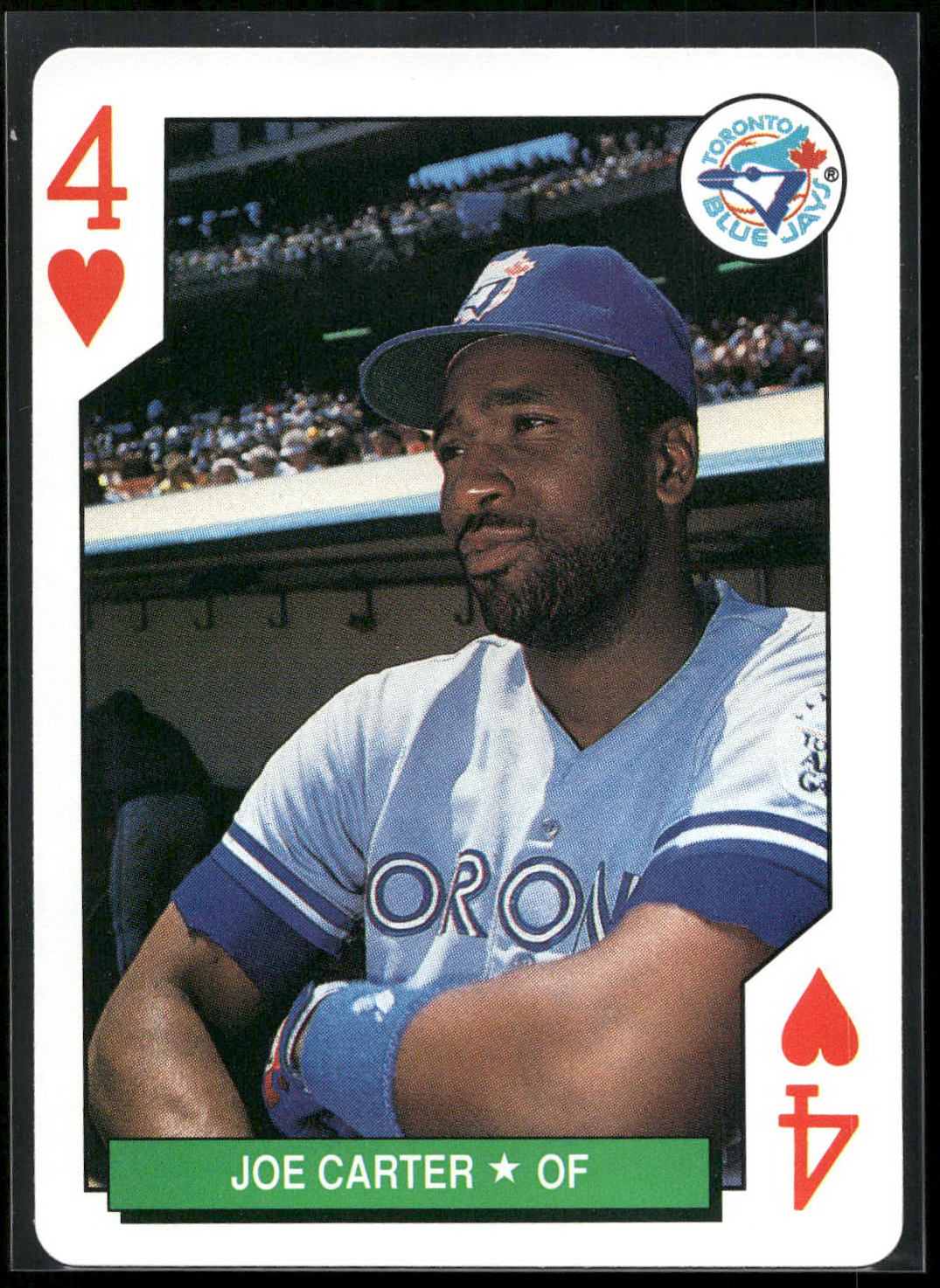 1991 U.S. Playing Card Co. Major League All-Stars Playing Cards #4♥ Joe Carter