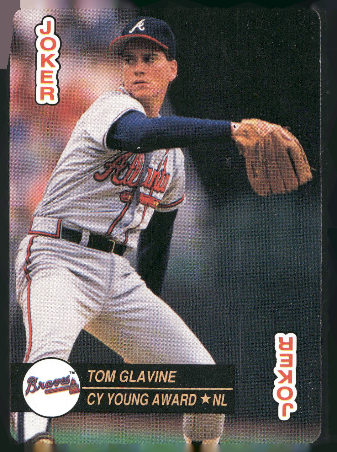 1992 U.S. Playing Card Co. Baseball Aces Playing Cards #JOKERb Tom Glavine