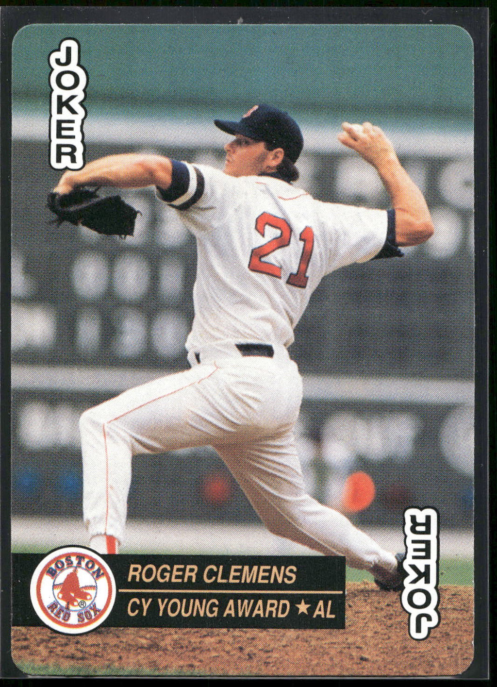 1992 U.S. Playing Card Co. Baseball Aces Playing Cards #JOKERa Roger Clemens