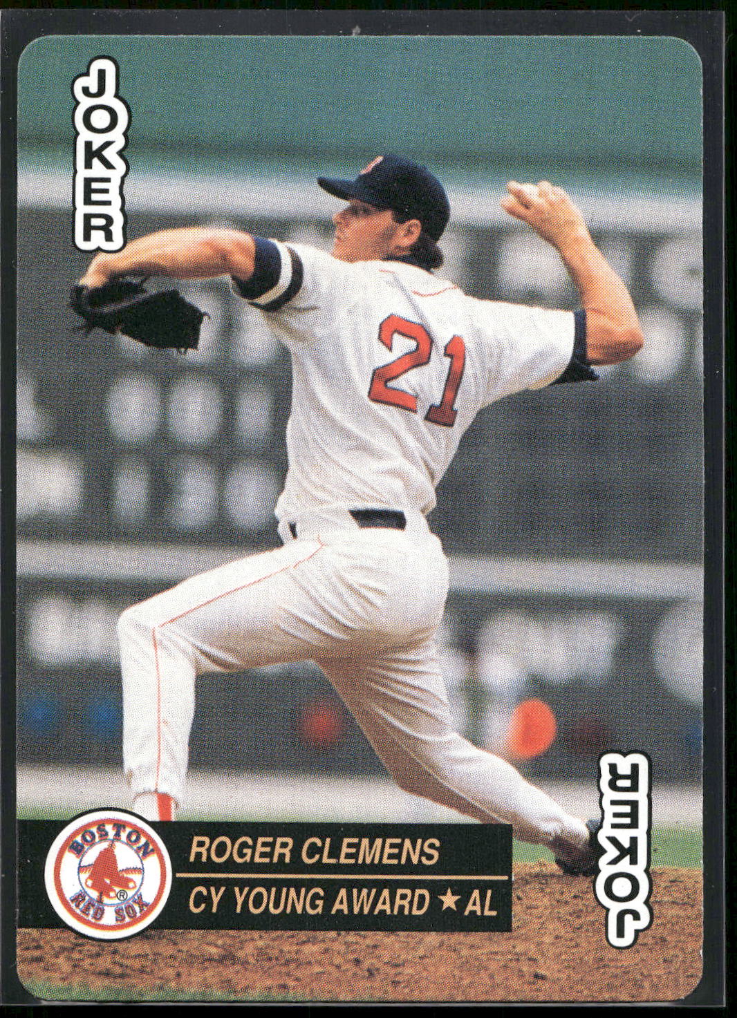 1992 U.S. Playing Card Co. Baseball Aces Playing Cards #JOKERa Roger Clemens