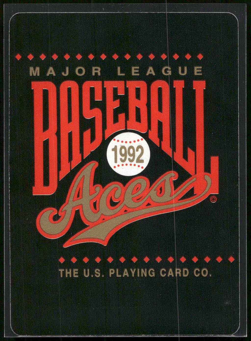 1992 U.S. Playing Card Co. Baseball Aces Playing Cards #5♠ Bill Wegman
