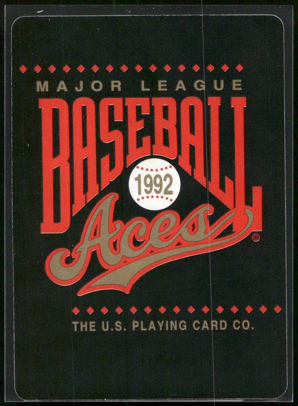 1992 U.S. Playing Card Co. Baseball Aces Playing Cards #6♠ Mike Morgan