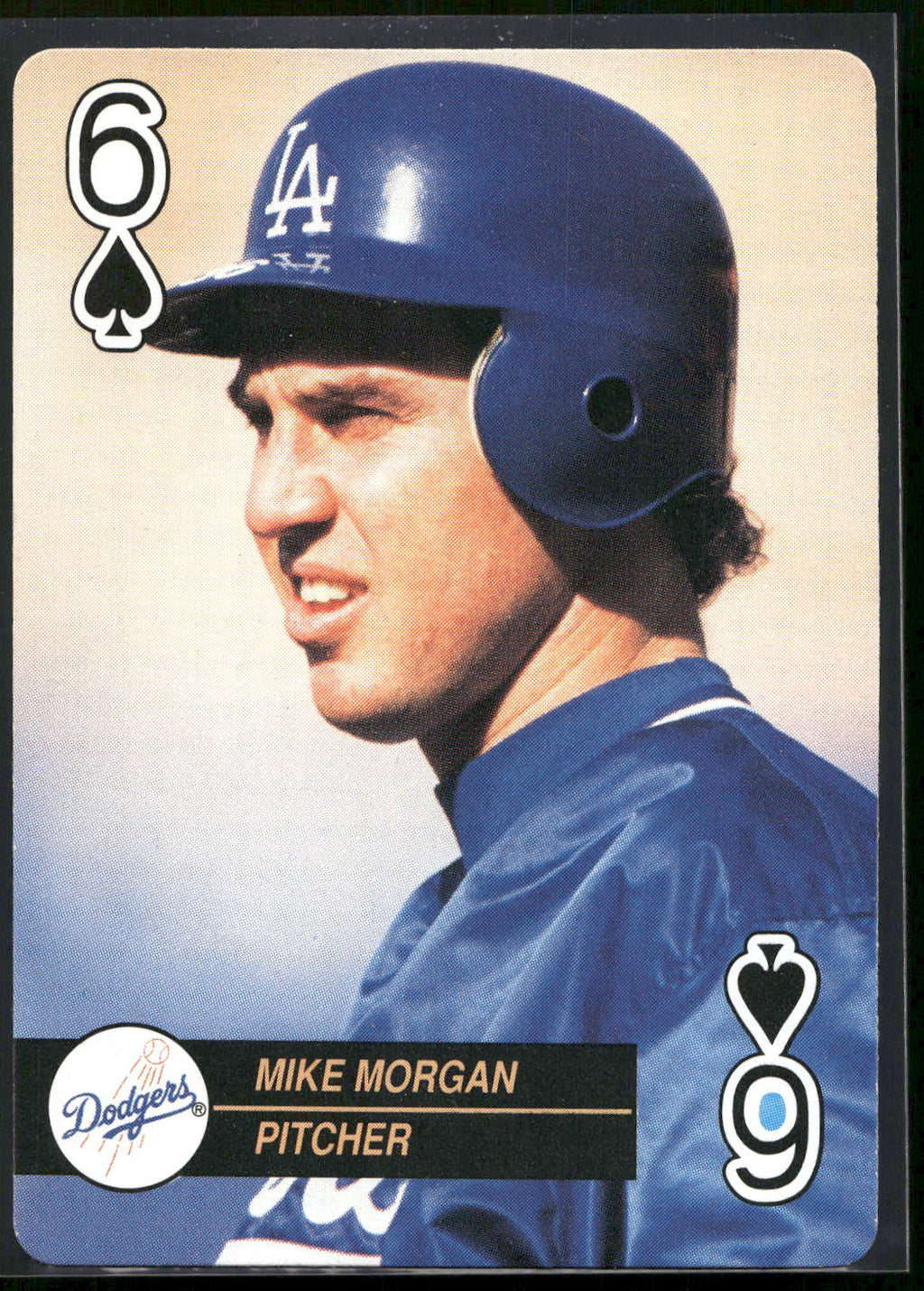 1992 U.S. Playing Card Co. Baseball Aces Playing Cards #6♠ Mike Morgan