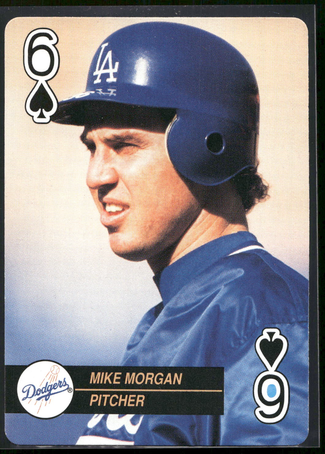 1992 U.S. Playing Card Co. Baseball Aces Playing Cards #6♠ Mike Morgan