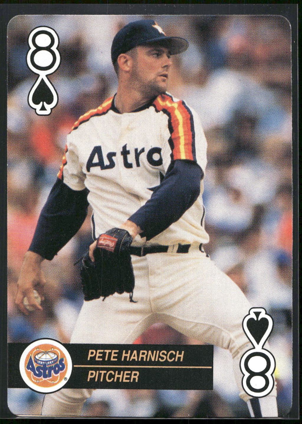 1992 U.S. Playing Card Co. Baseball Aces Playing Cards #8♠ Pete Harnisch
