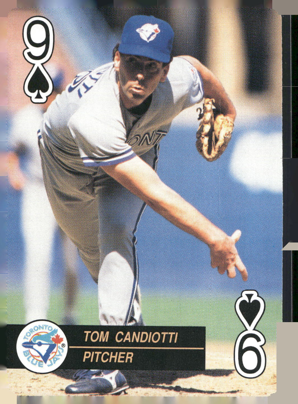 1992 U.S. Playing Card Co. Baseball Aces Playing Cards #9♠ Tom Candiotti