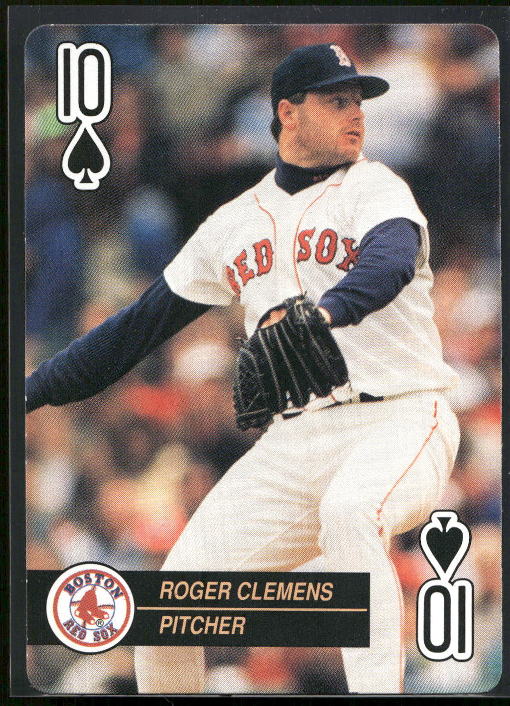 1992 U.S. Playing Card Co. Baseball Aces Playing Cards #10♠ Roger Clemens