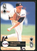 1992 U.S. Playing Card Co. Baseball Aces Playing Cards #Q♠ Tom Glavine