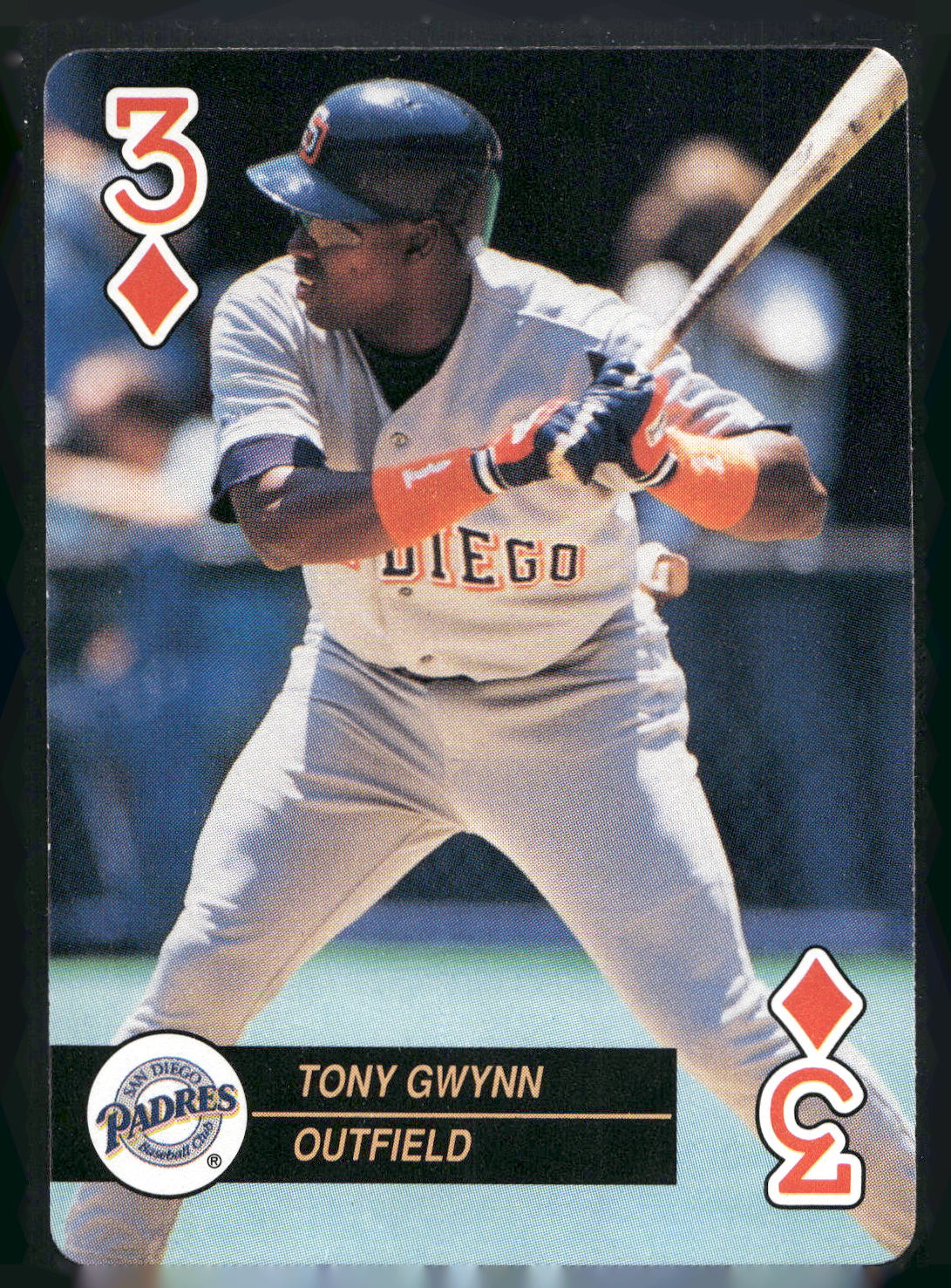 1992 U.S. Playing Card Co. Baseball Aces Playing Cards #3♦ Tony Gwynn