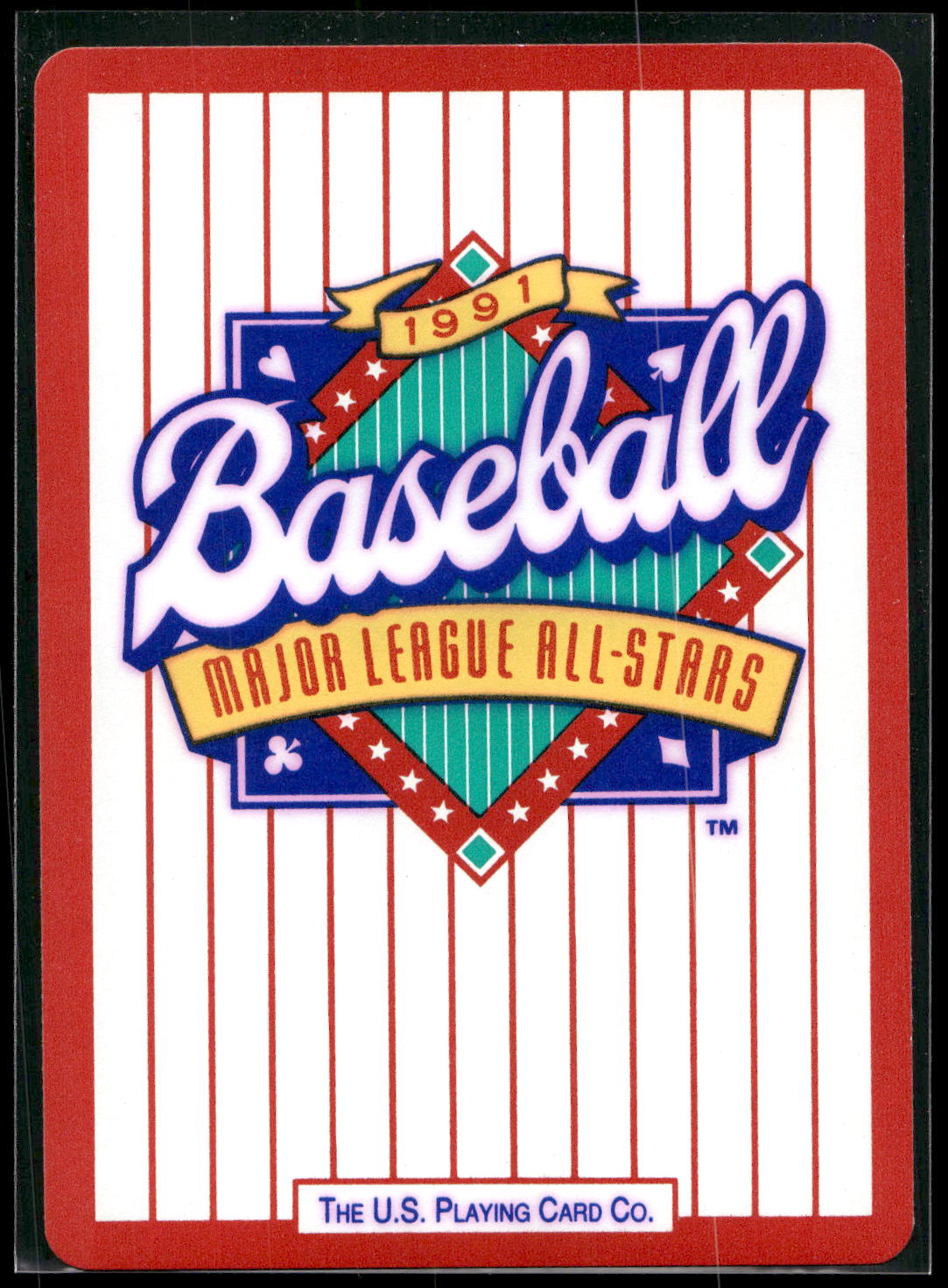 1991 U.S. Playing Card Co. Major League All-Stars #A♠ Tom Glavine