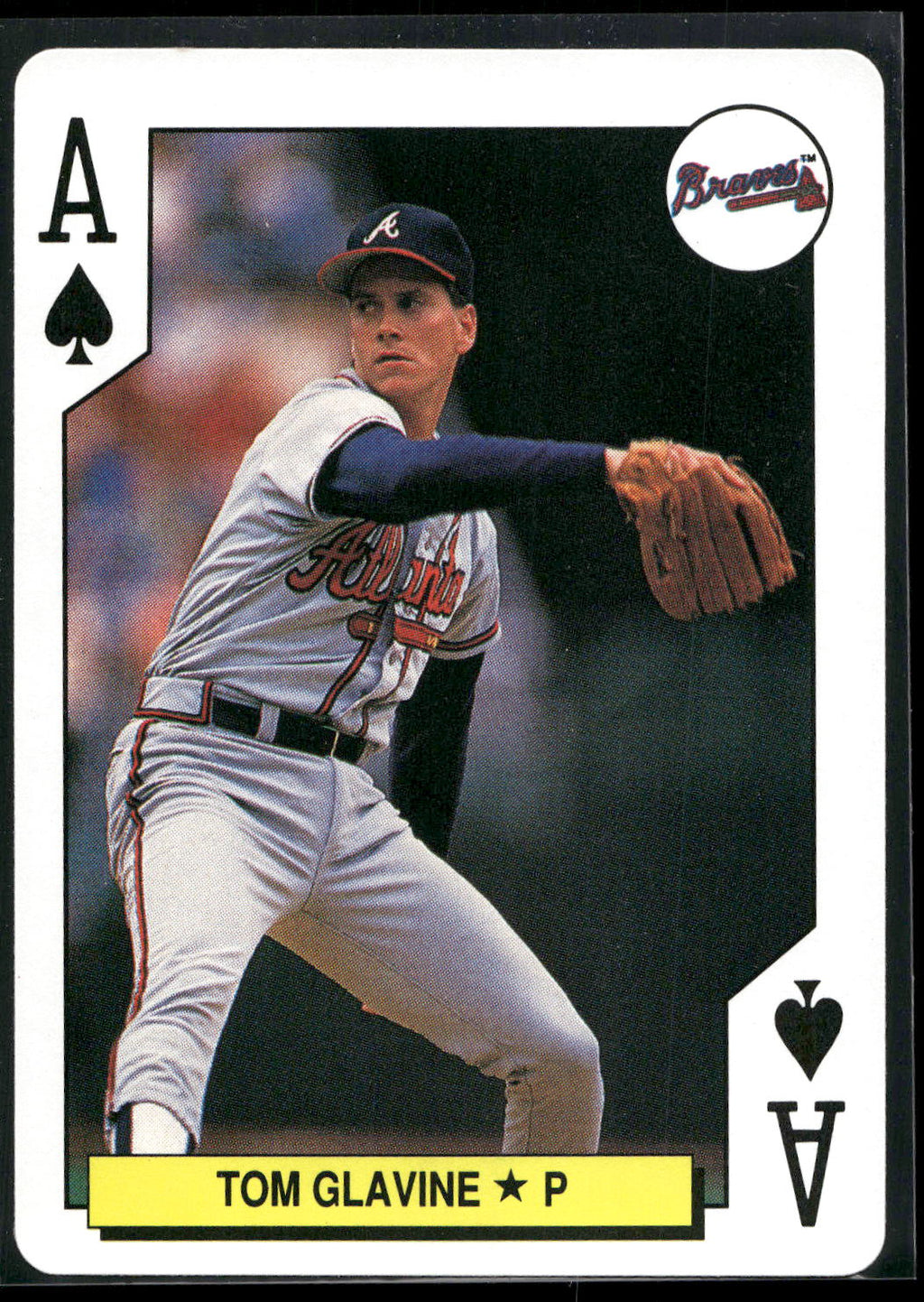 1991 U.S. Playing Card Co. Major League All-Stars #A♠ Tom Glavine