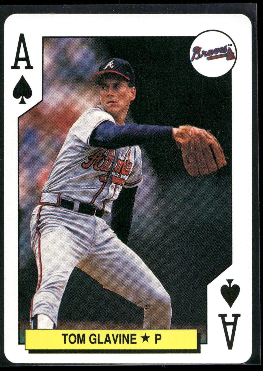 1991 U.S. Playing Card Co. Major League All-Stars #A♠ Tom Glavine