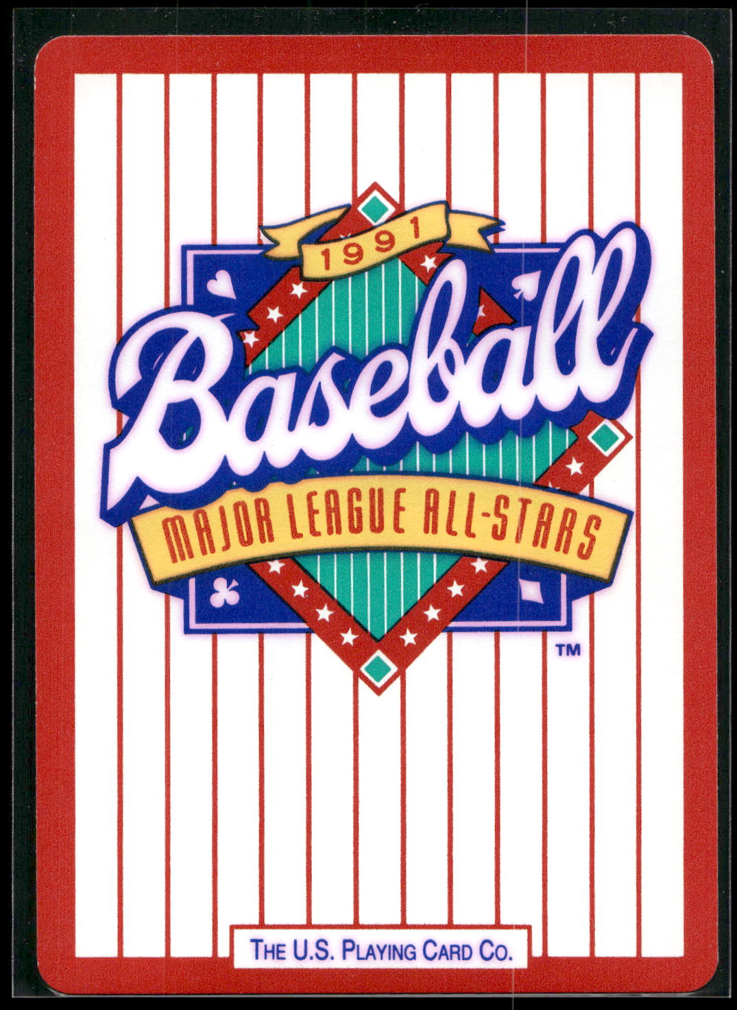 1991 U.S. Playing Card Co. Major League All-Stars Playing Cards #4♠ John Kruk