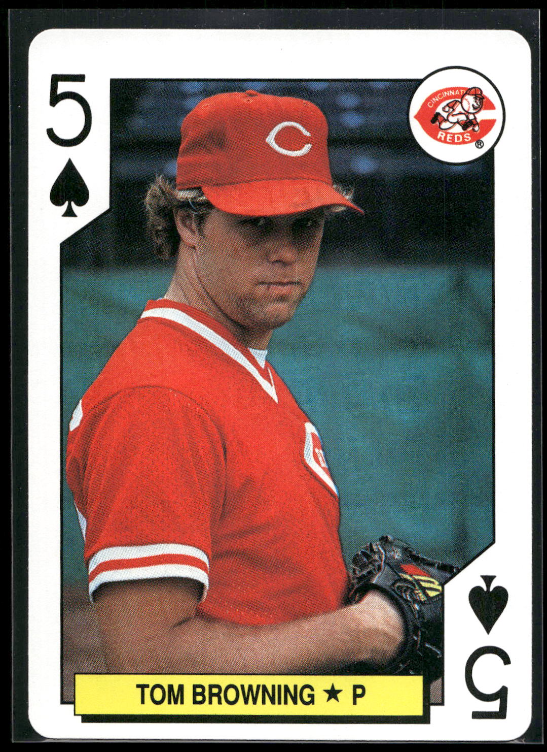 1991 U.S. Playing Card Co. Major League All-Stars #5♠ Tom Browning