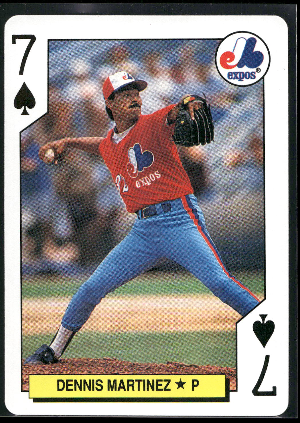 1991 U.S. Playing Card Co. Major League All-Stars #7♠ Dennis Martinez