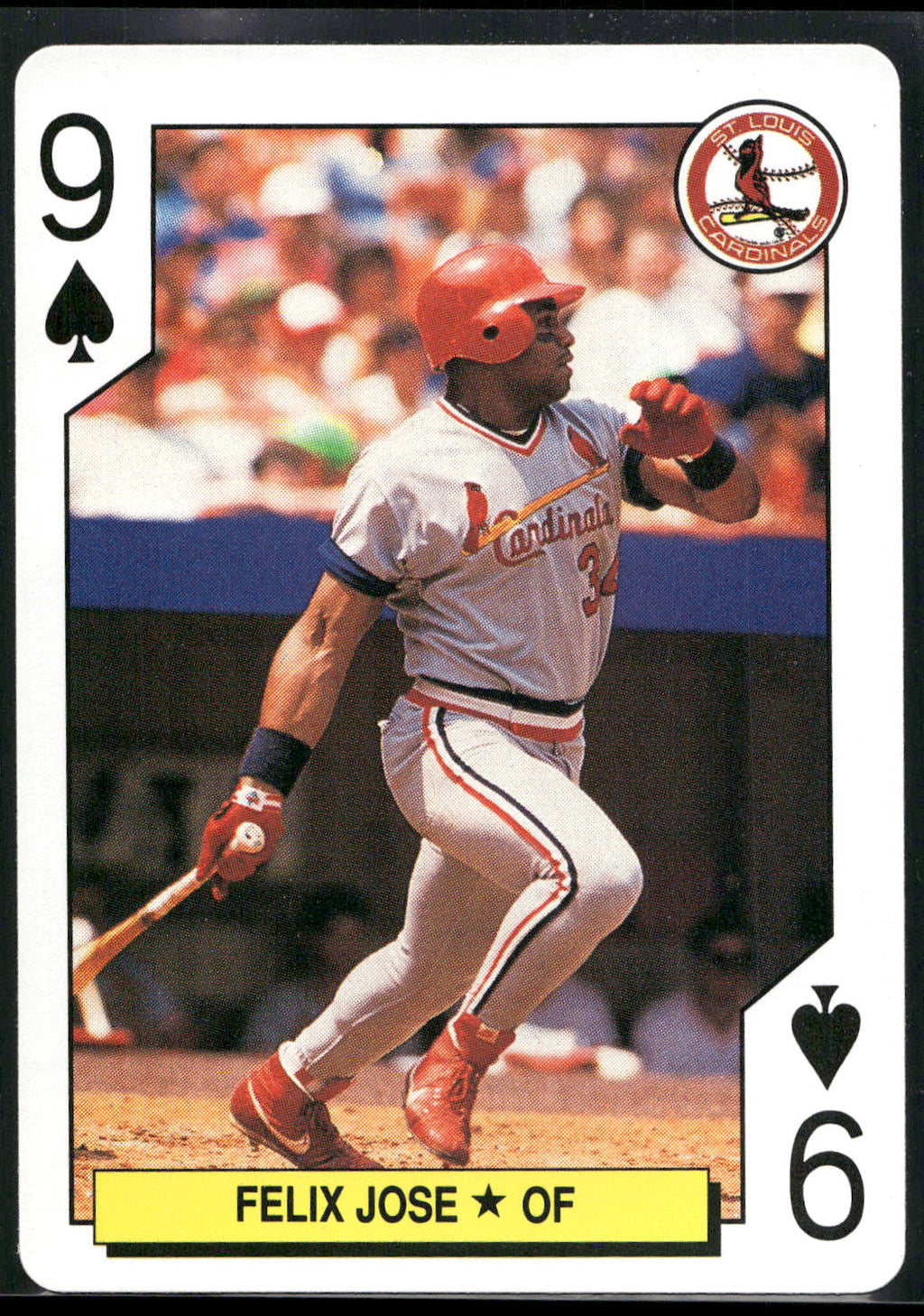 1991 U.S. Playing Card Co. Major League All-Stars #9 Felix Jose