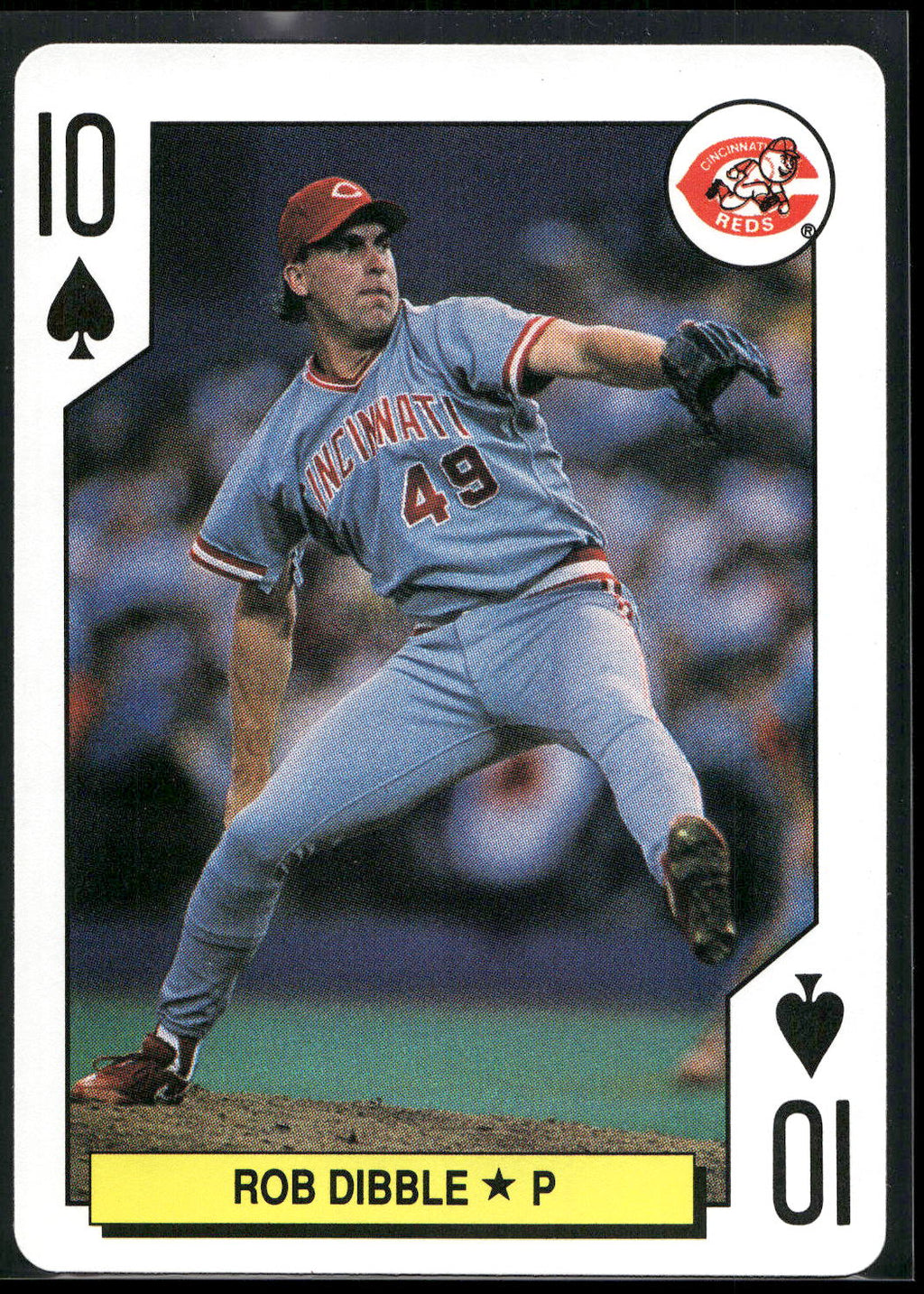 1991 U.S. Playing Card Co. Major League All-Stars #10♠ Rob Dibble