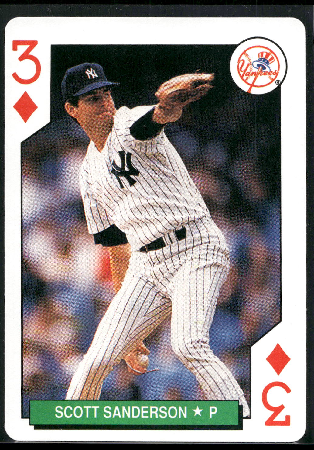 1991 U.S. Playing Card Co. Major League All-Stars #3♦ Scott Sanderson