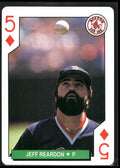 1991 U.S. Playing Card Co. Major League All-Stars #5♦ Jeff Reardon
